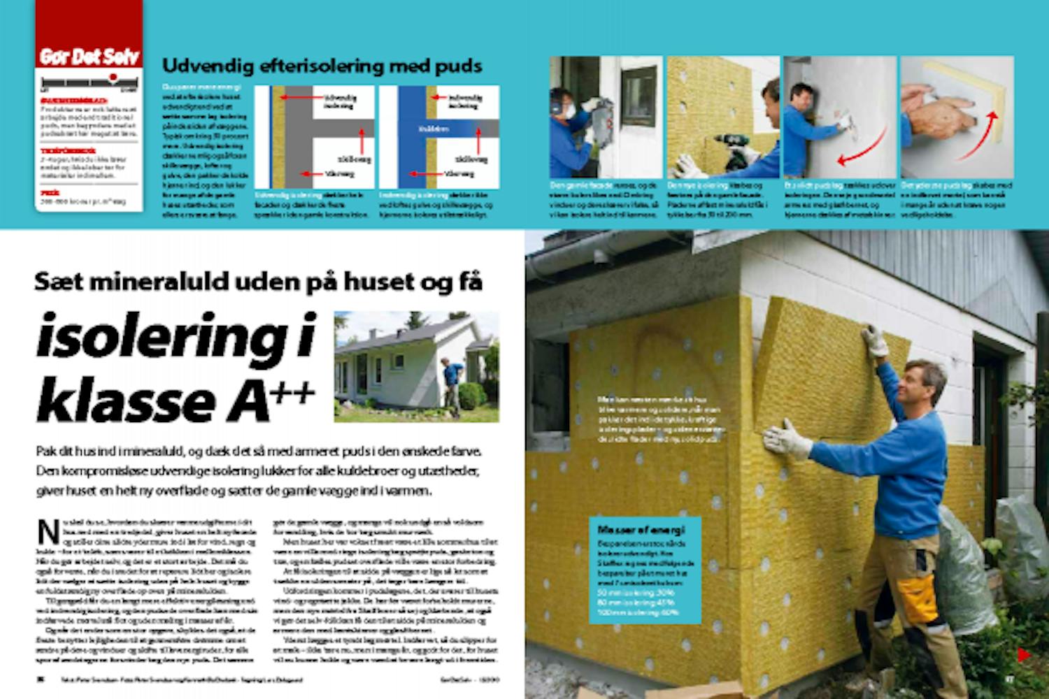 Udvendig isolering i klasse A Udvendig isolering i klasse A